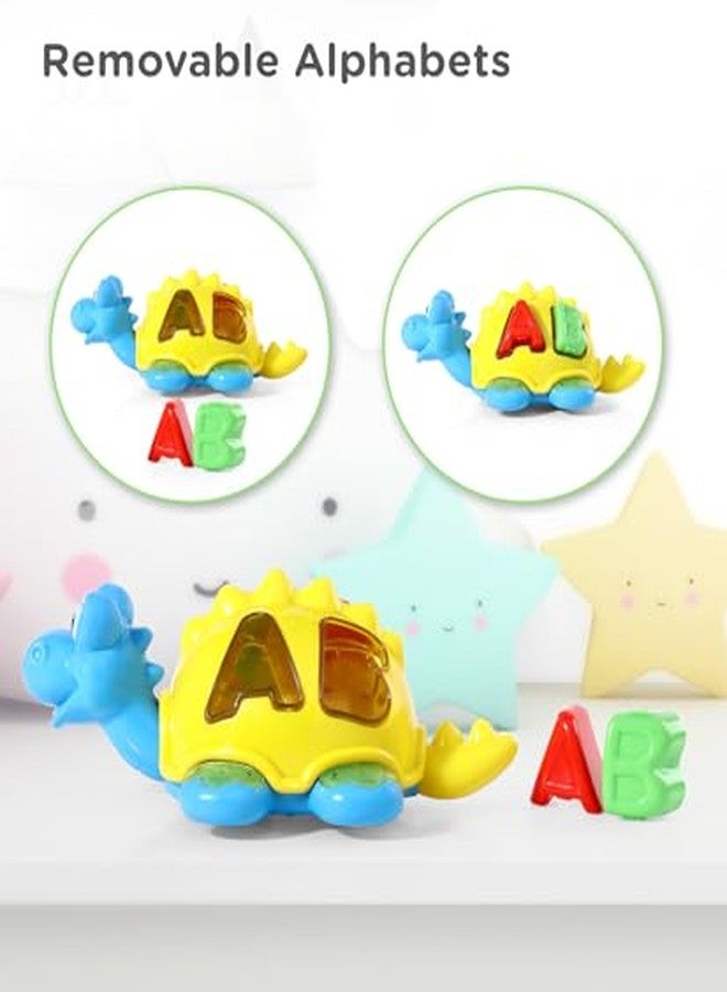 COSMOBABY لعبة ديناصور بلاستيكية لطيفة من كوزموبابي، لون أصفر - Image 5